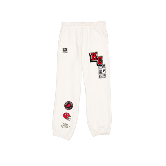 Kansas City Chiefs Women's Chrome White Varsity Sweatpants