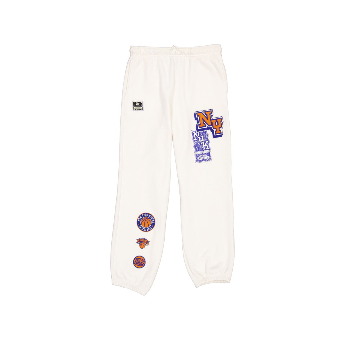 New York Knicks Women's Chrome White Varsity Sweatpants
