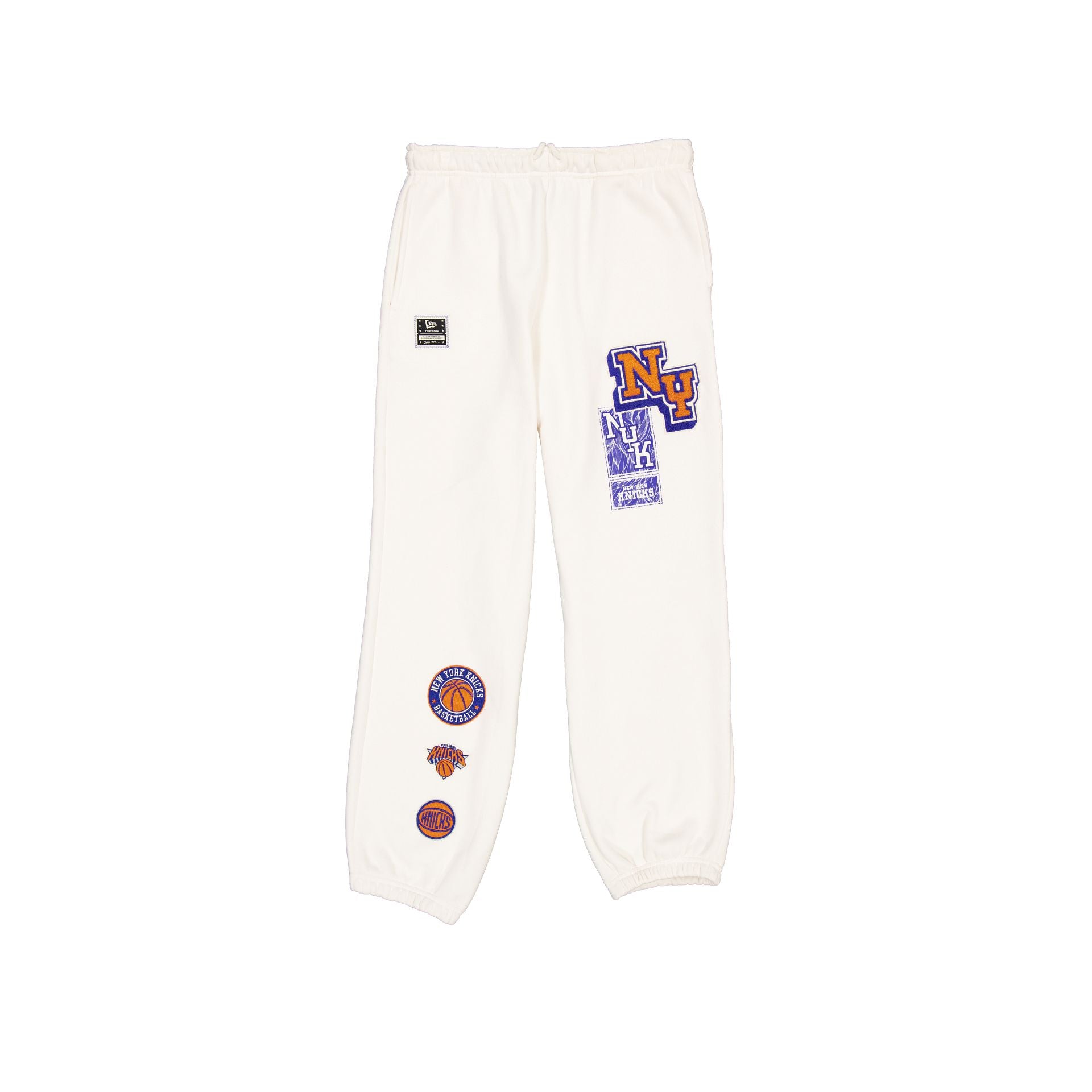 New York Knicks Women's Chrome White Varsity Sweatpants