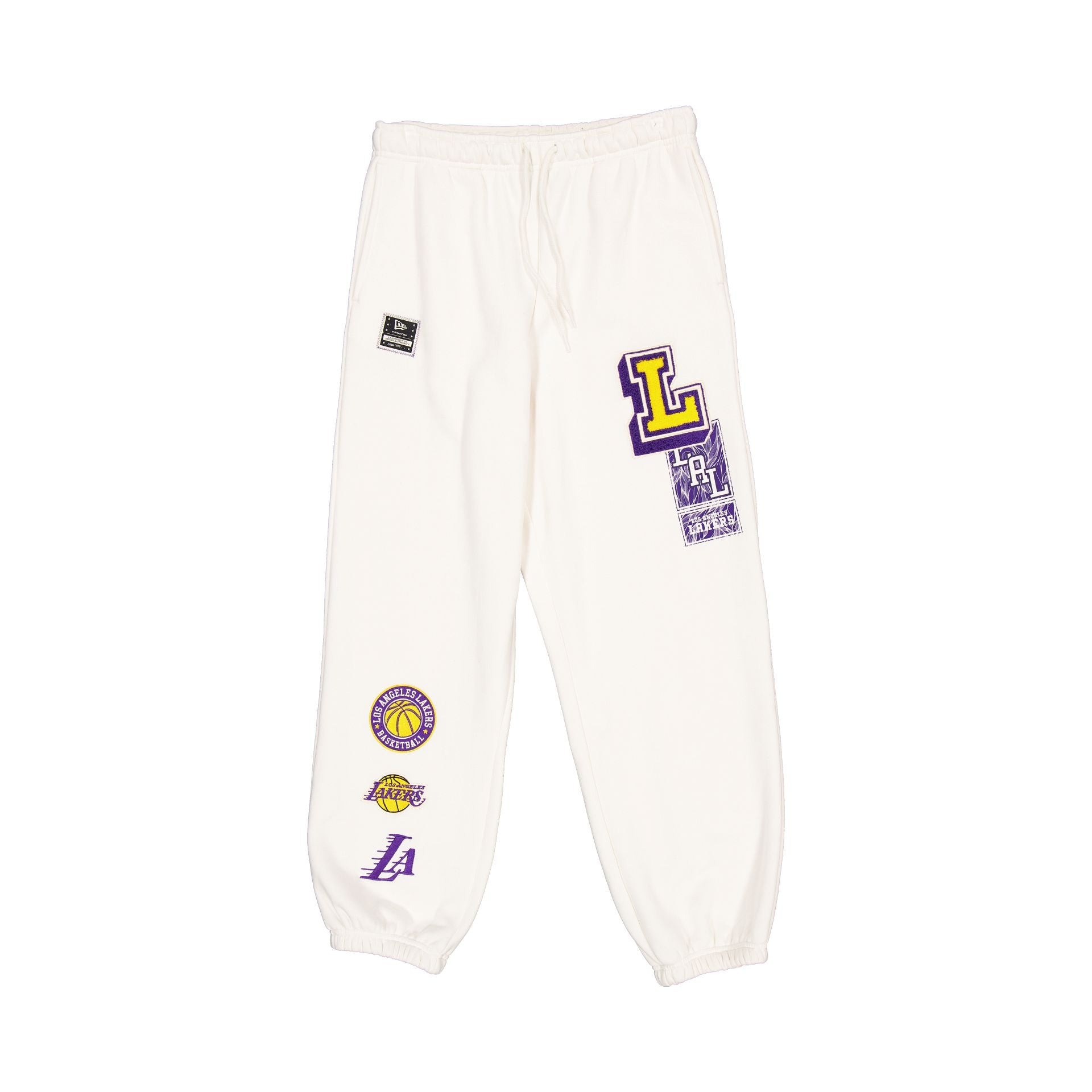 Los Angeles Lakers Women's Chrome White Varsity Sweatpants
