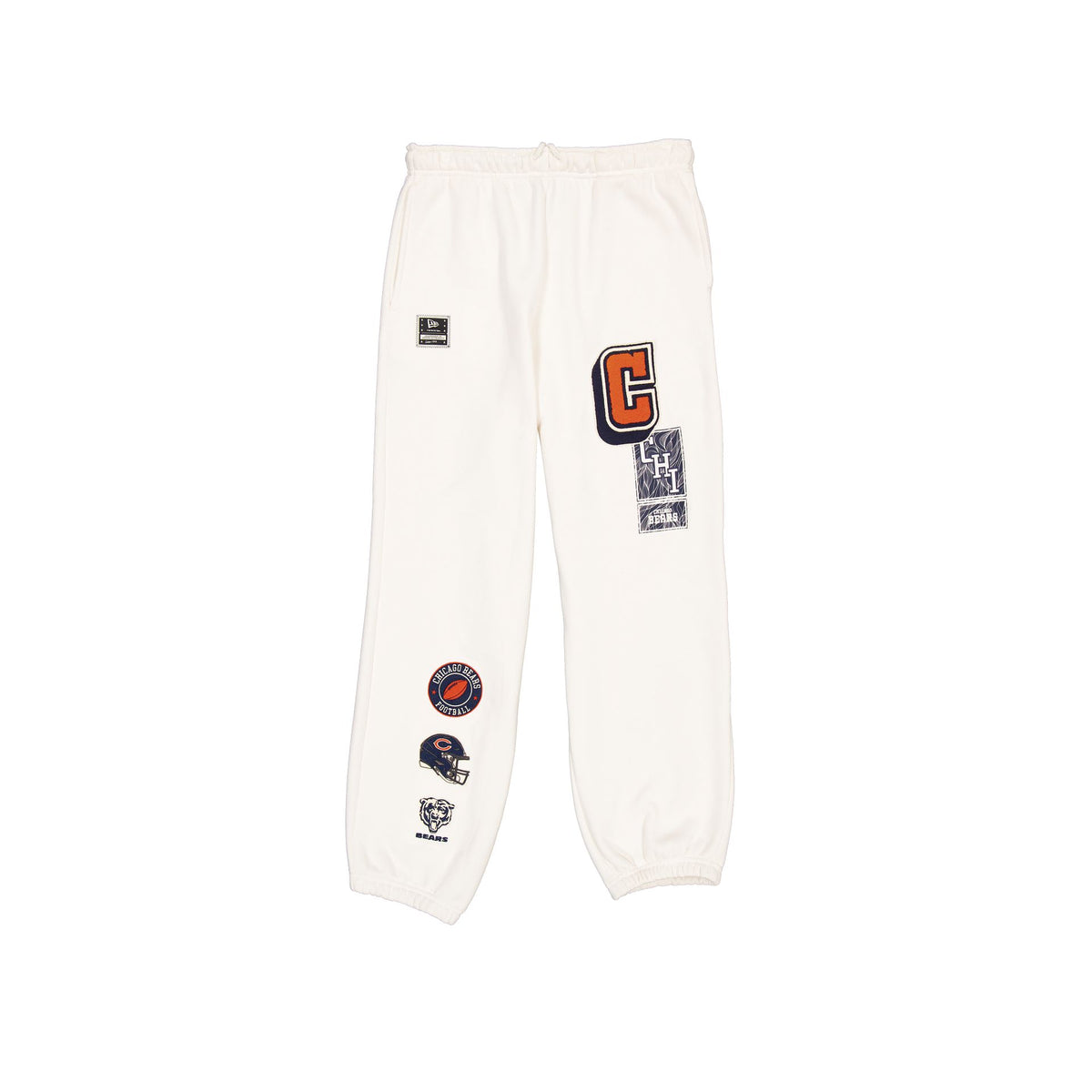 Chicago Bears Women's Chrome White Varsity Sweatpants