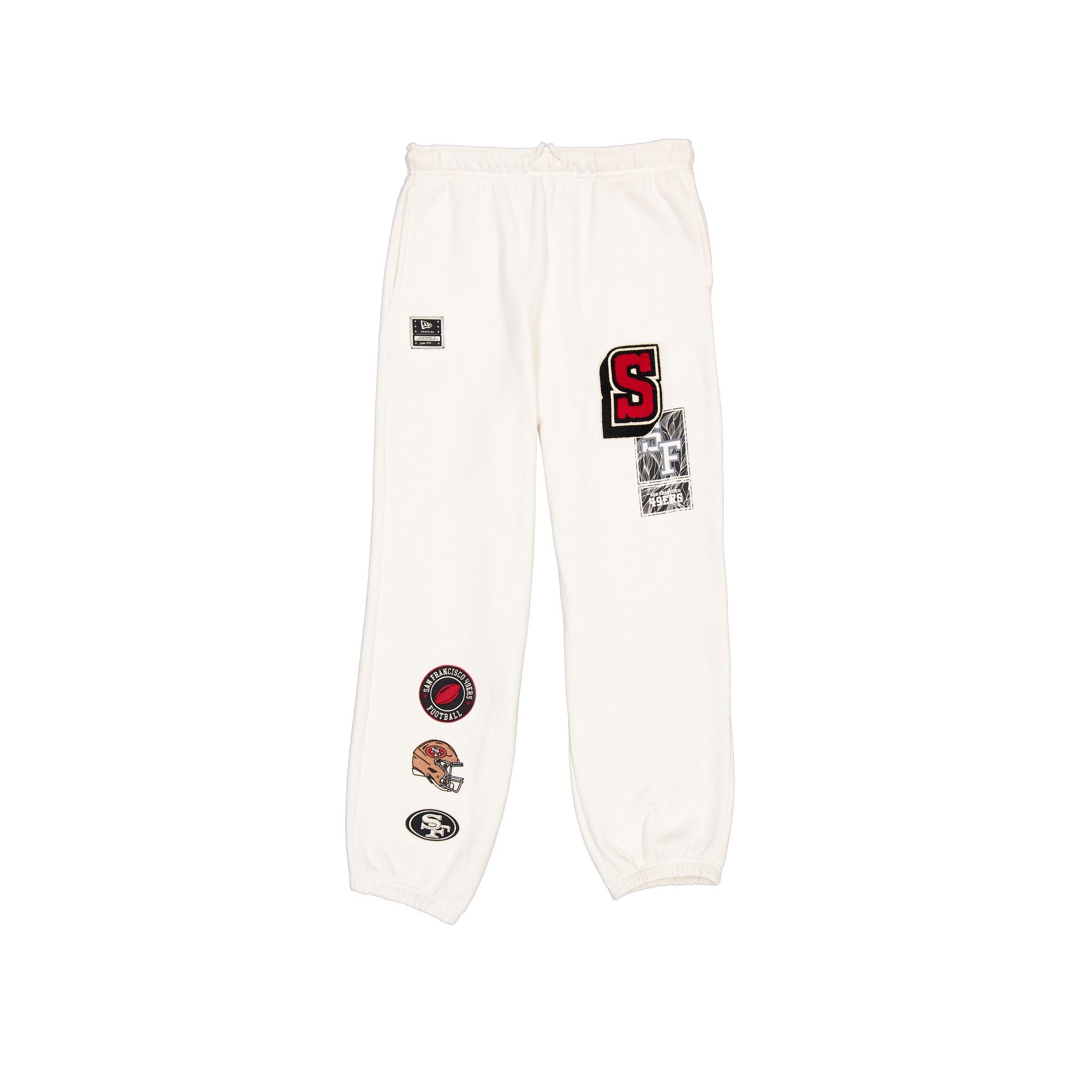 San Francisco 49ers Women's Chrome White Varsity Sweatpants