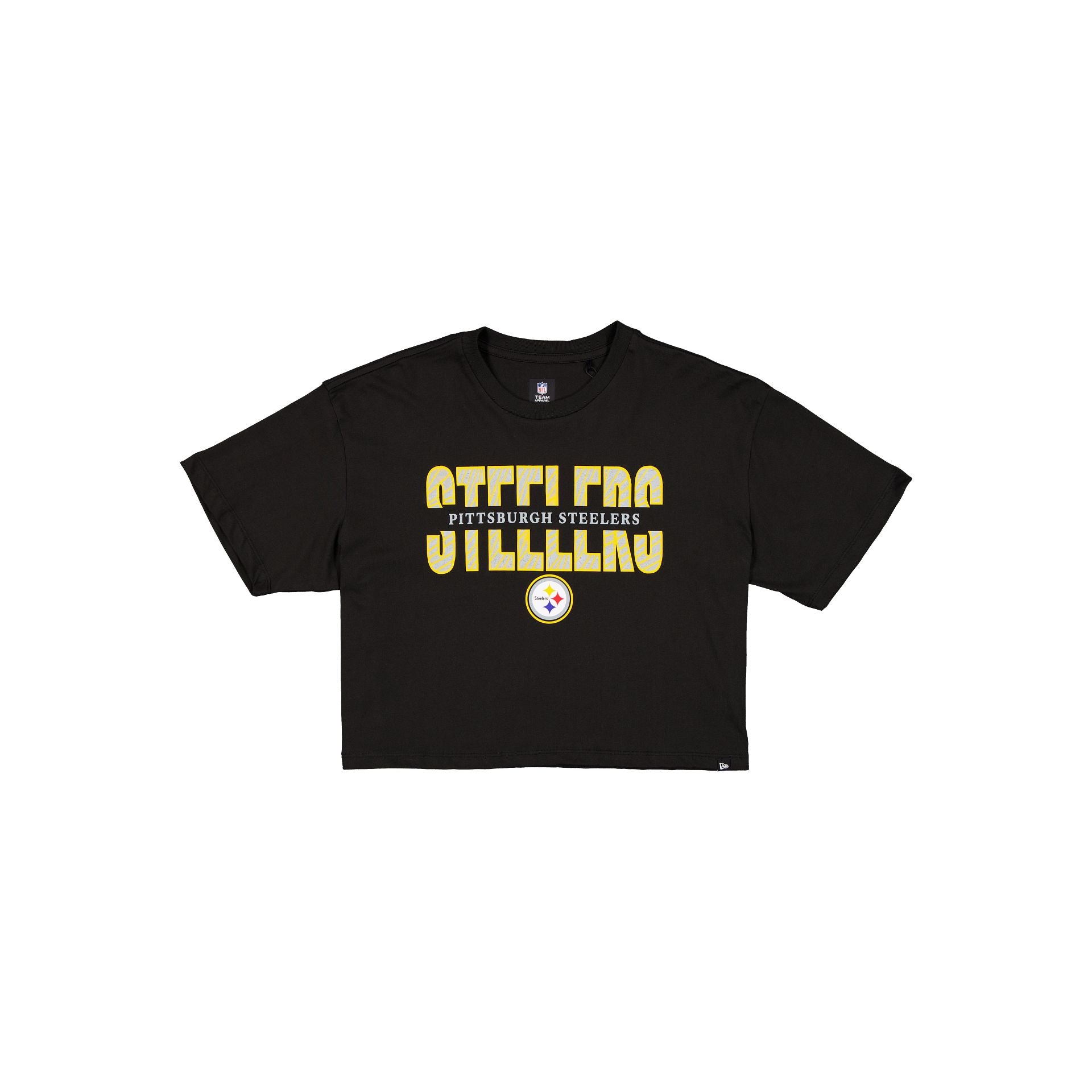 Pittsburgh Steelers Women's Cropped Split T-Shirt