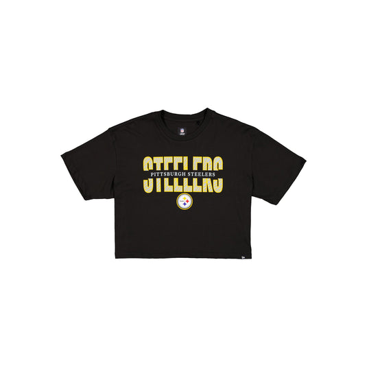 Pittsburgh Steelers Women's Cropped Split T-Shirt