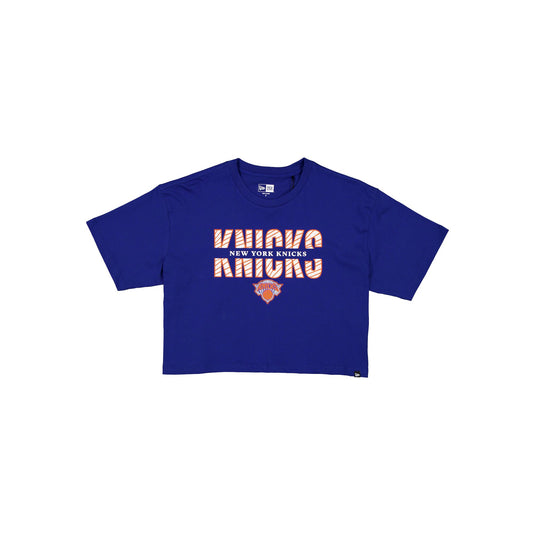 New York Knicks Women's Cropped Split T-Shirt