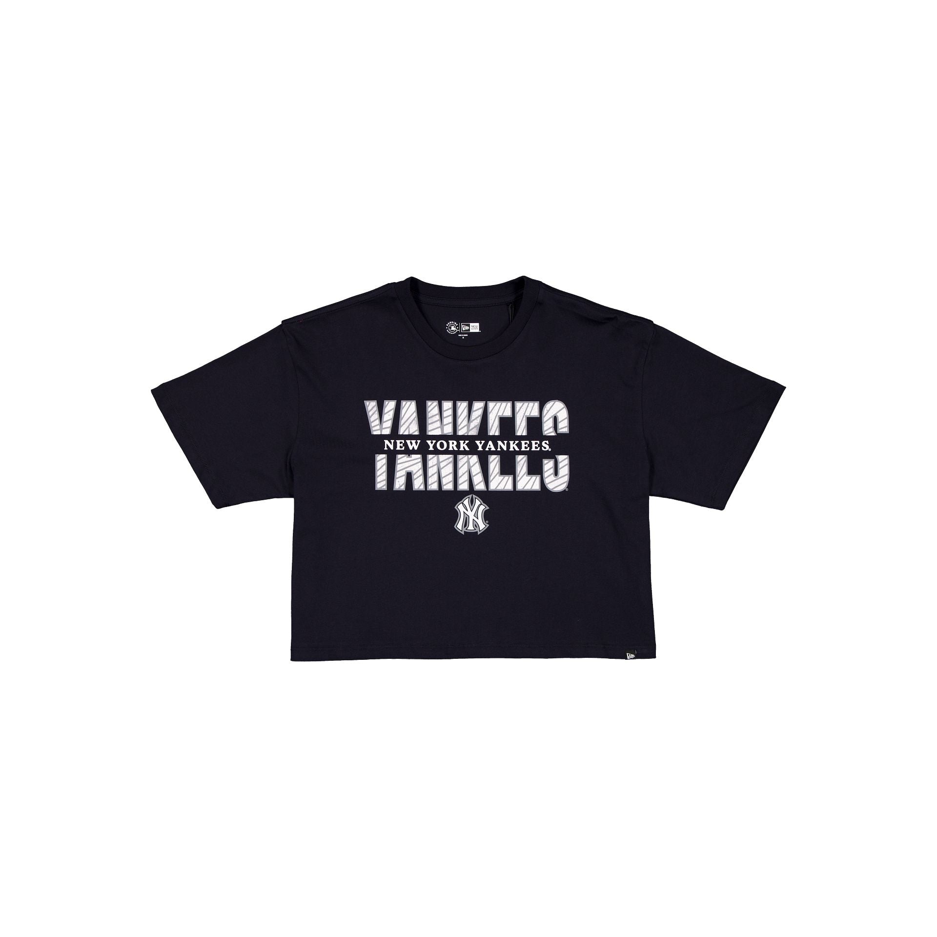New York Yankees Women's Cropped Split T-Shirt