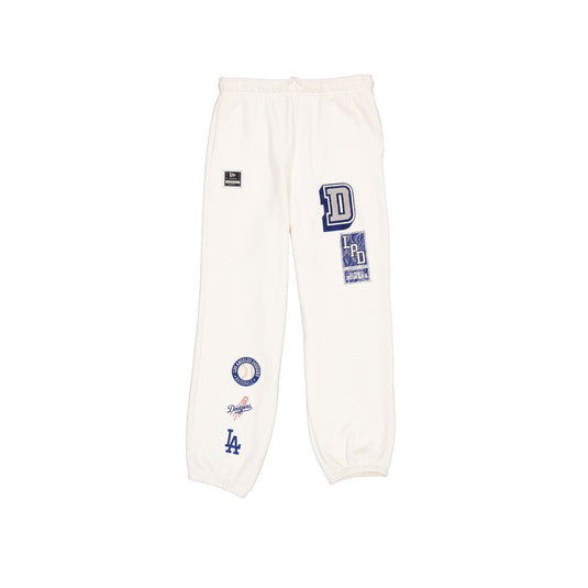 Los Angeles Dodgers Women's Chrome White Varsity Sweatpants