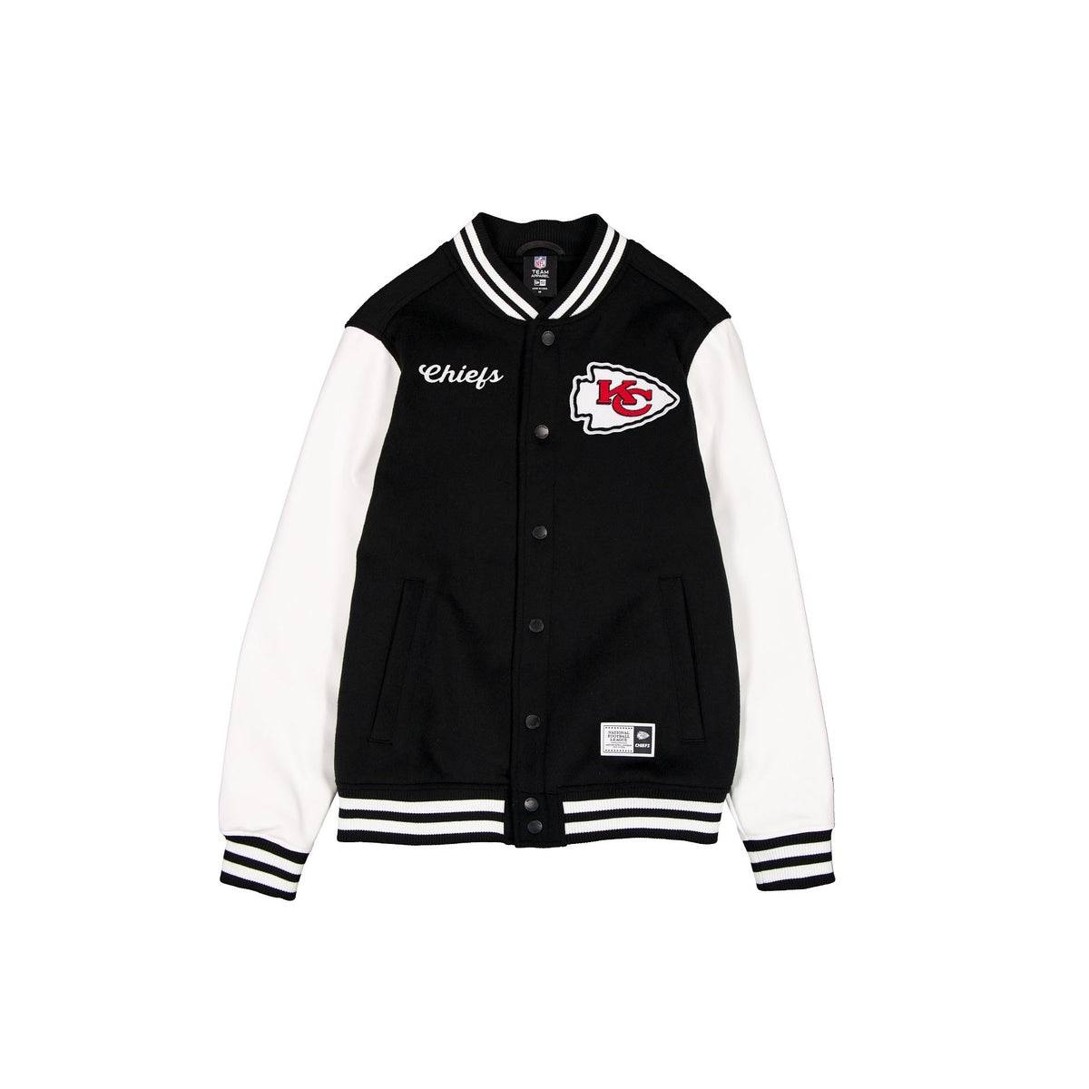 Kansas City Chiefs Black & White Varsity Jacket