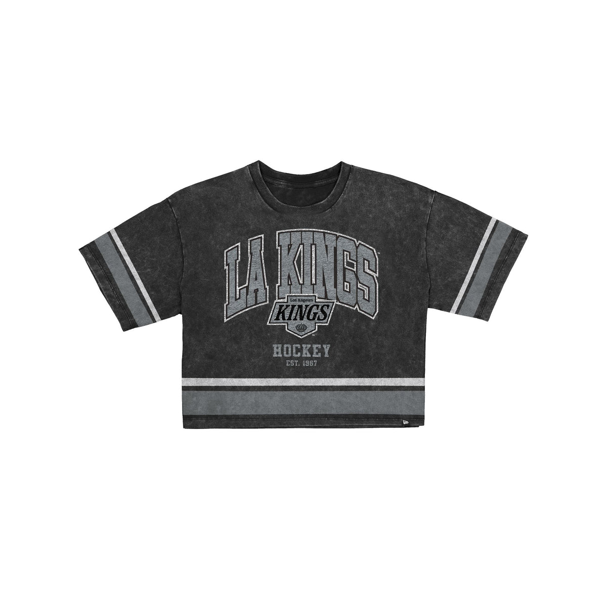 Los Angeles Kings Women's Vintage Stripe Cropped T-Shirt
