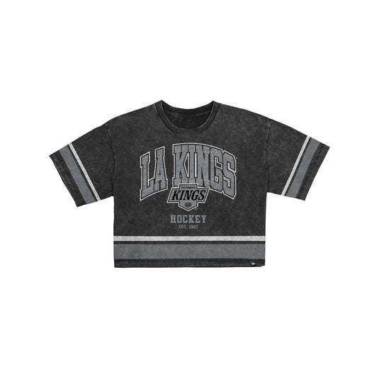 Los Angeles Kings Women's Vintage Stripe Cropped T-Shirt