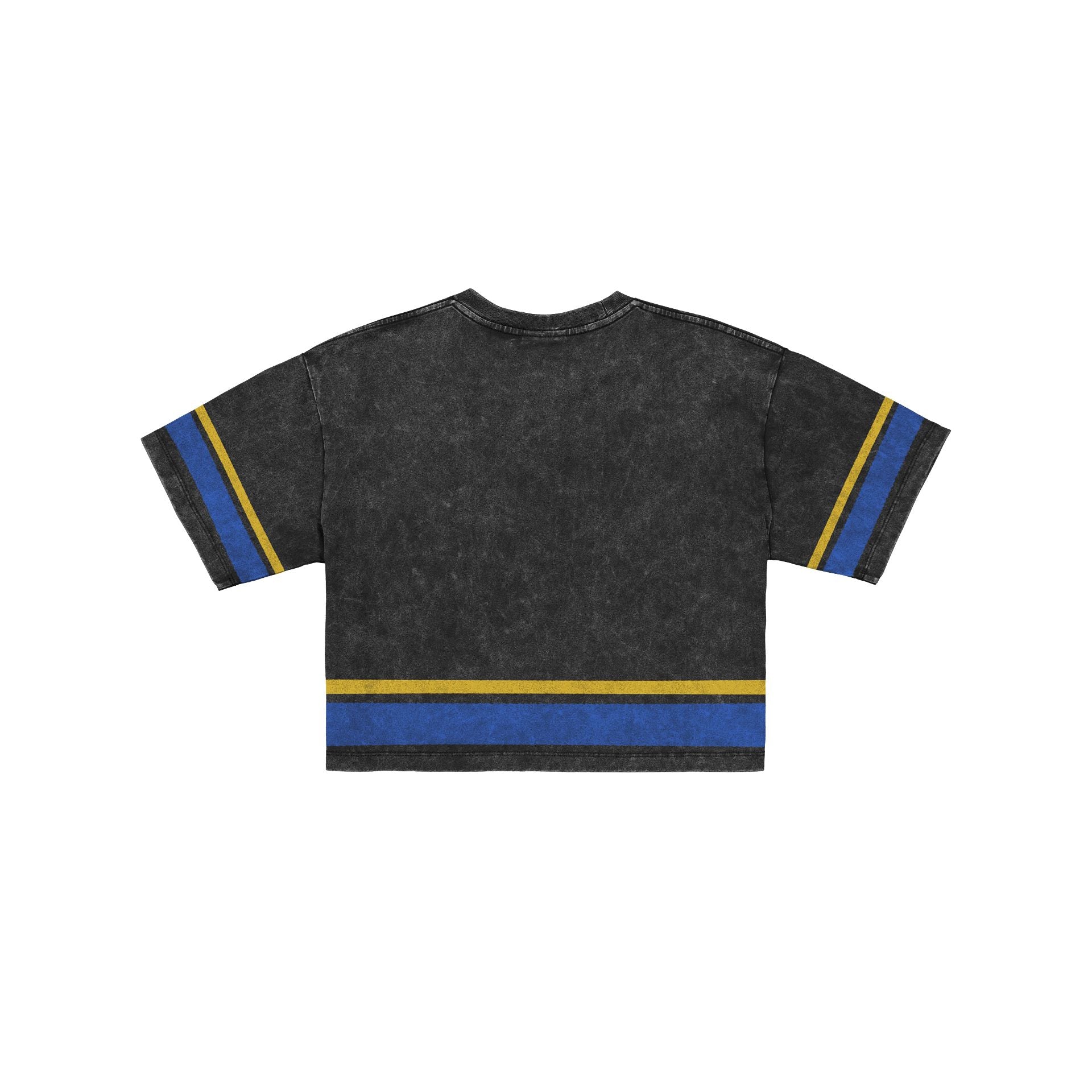 Golden State Warriors Women's Vintage Stripe Cropped T-Shirt