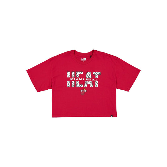 Miami Heat Women's Cropped Split T-Shirt