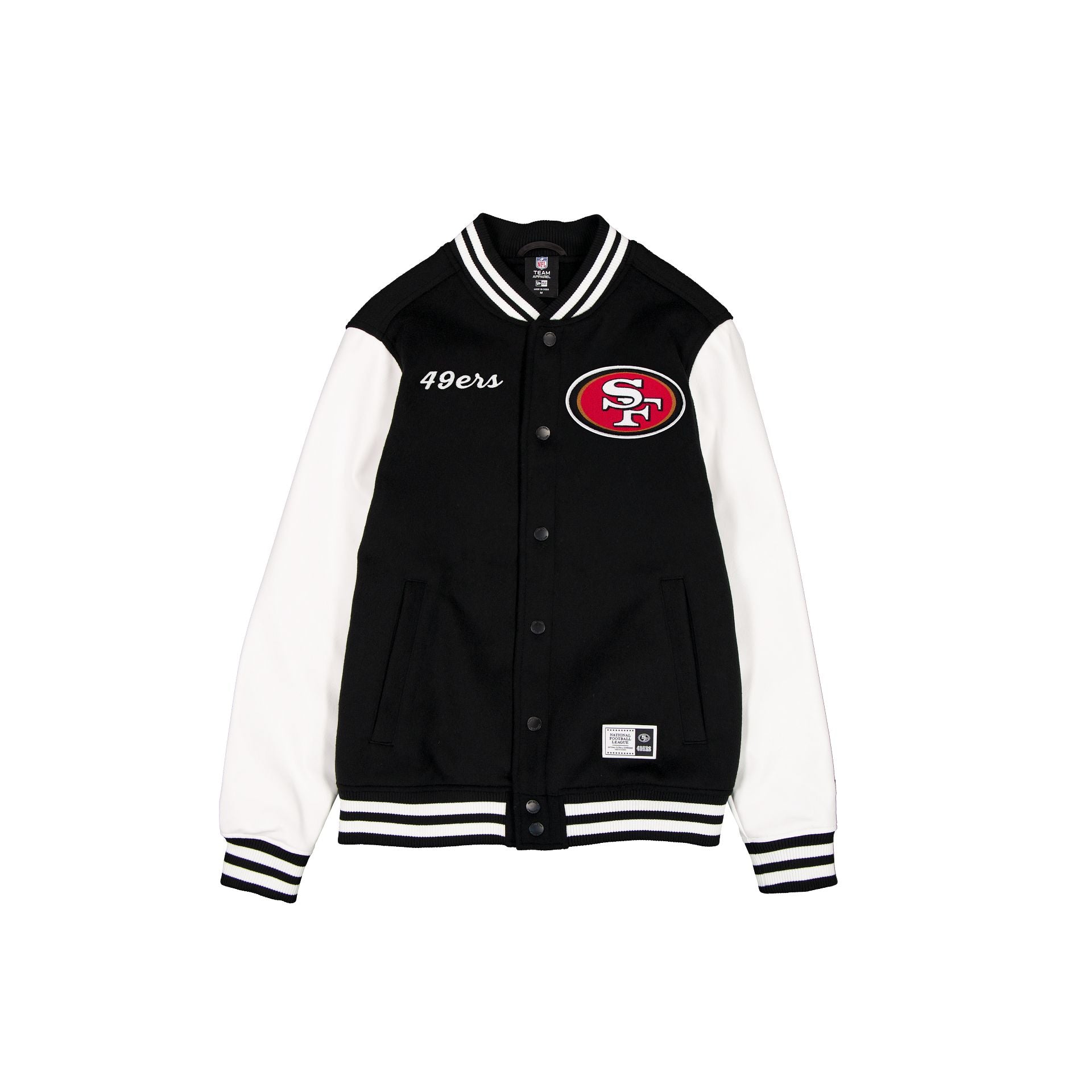 San Francisco 49ers Black & White Varsity Jacket