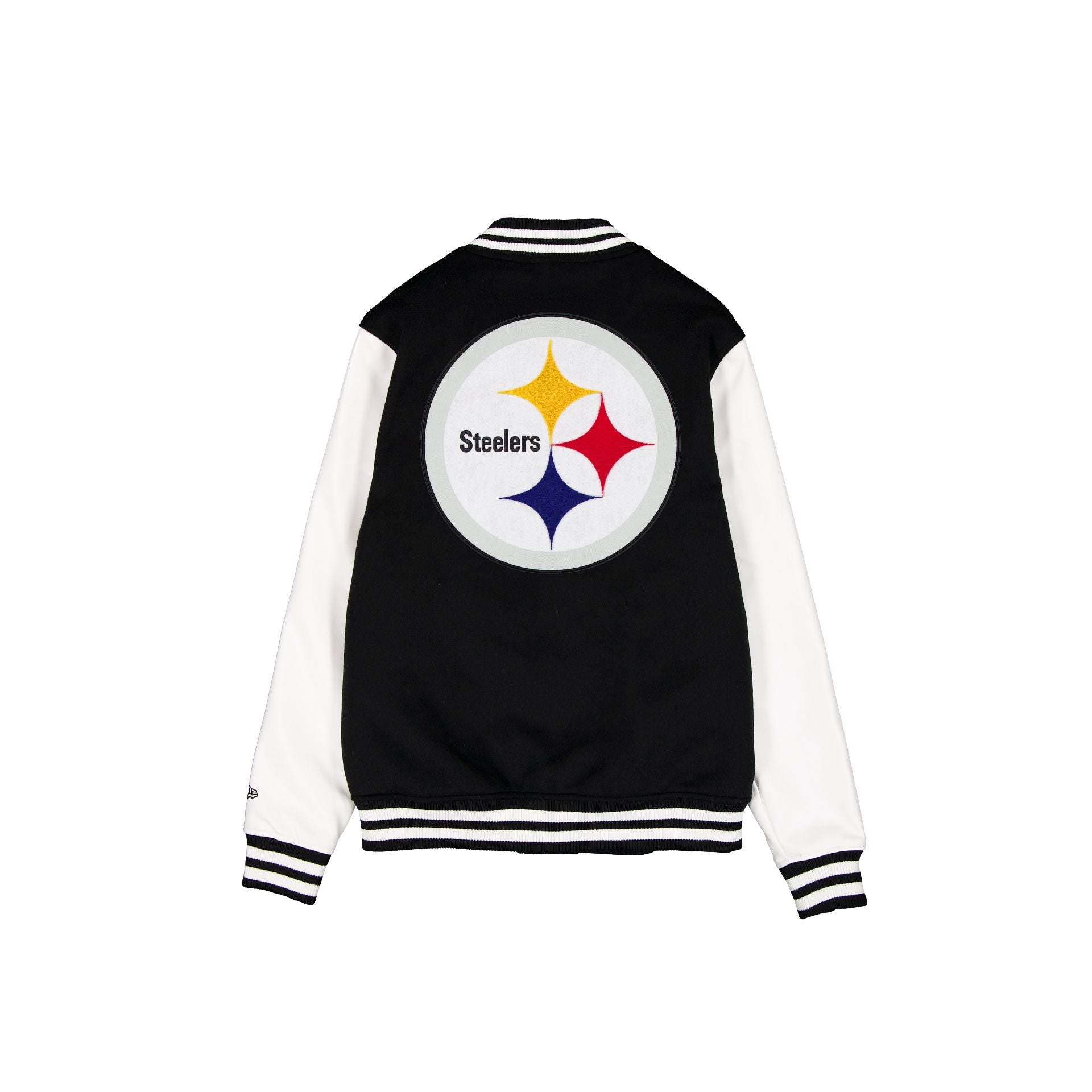 Pittsburgh Steelers Black & White Varsity Jacket