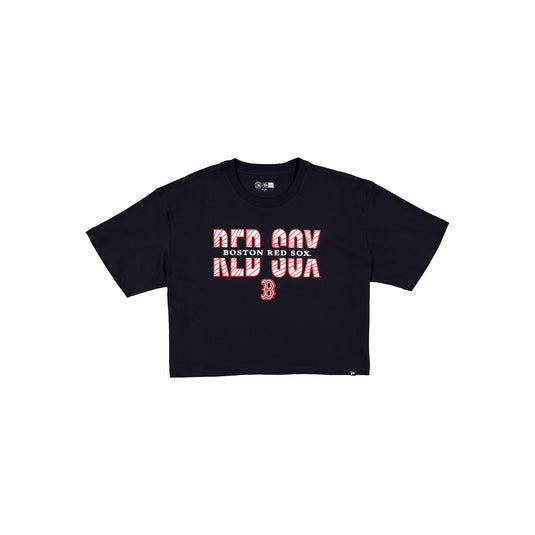 Boston Red Sox Women's Cropped Split T-Shirt