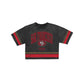 San Francisco 49ers Women's Vintage Stripe Cropped T-Shirt