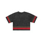 San Francisco 49ers Women's Vintage Stripe Cropped T-Shirt