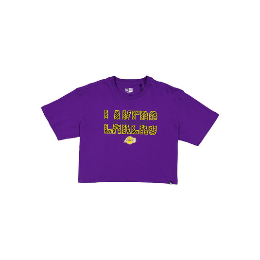 Los Angeles Lakers Women's Cropped Split T-Shirt
