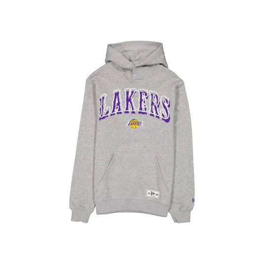 Los Angeles Lakers Heather Gray Varsity Hoodie