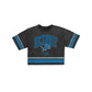 Detroit Lions Women's Vintage Stripe Cropped T-Shirt