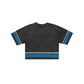 Detroit Lions Women's Vintage Stripe Cropped T-Shirt