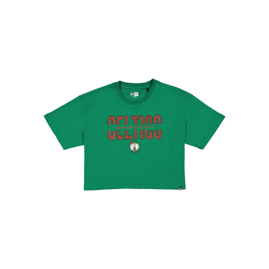 Boston Celtics Women's Cropped Split T-Shirt