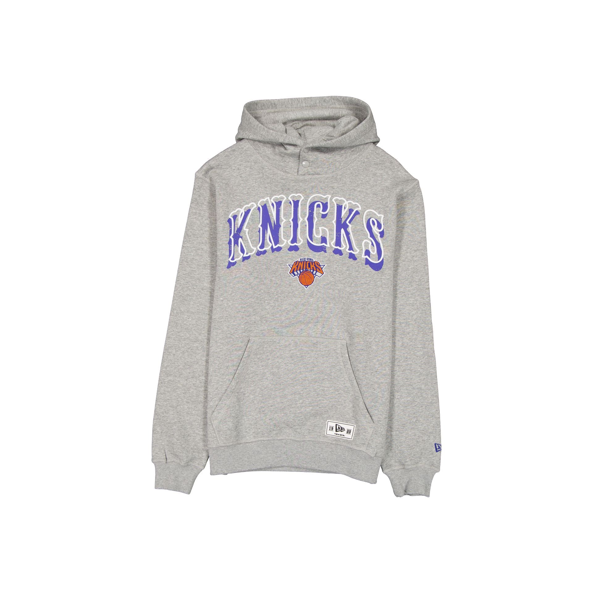 New York Knicks Heather Gray Varsity Hoodie