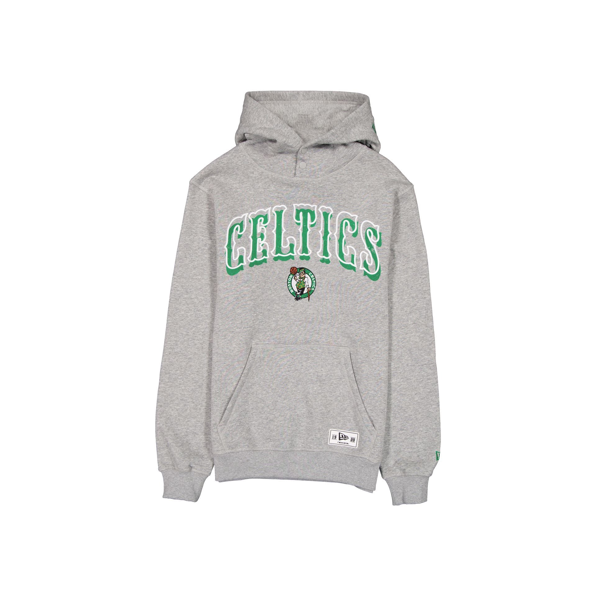 Boston Celtics Heather Gray Varsity Hoodie