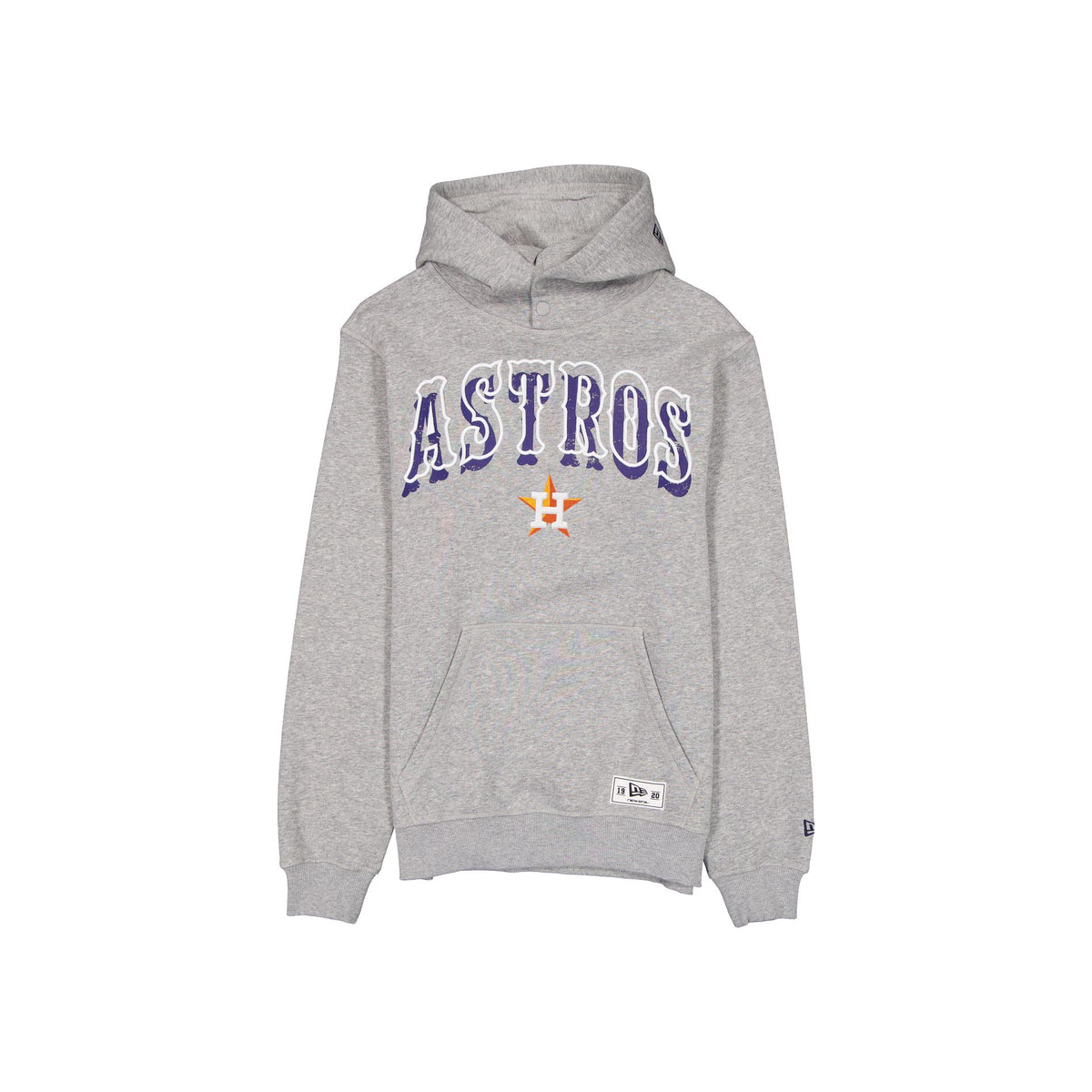 Houston Astros Heather Gray Varsity Hoodie