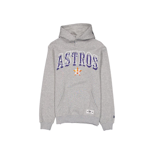 Houston Astros Heather Gray Varsity Hoodie