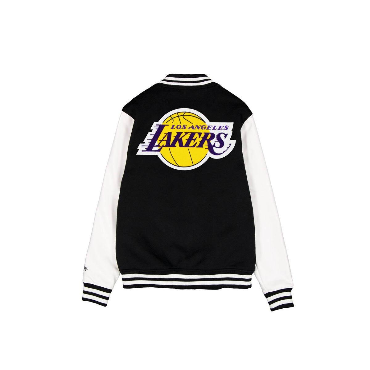 Los Angeles Lakers Black & White Varsity Jacket