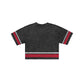 Ohio State Buckeyes Women's Vintage Stripe Cropped T-Shirt