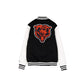 Chicago Bears Black & White Varsity Jacket