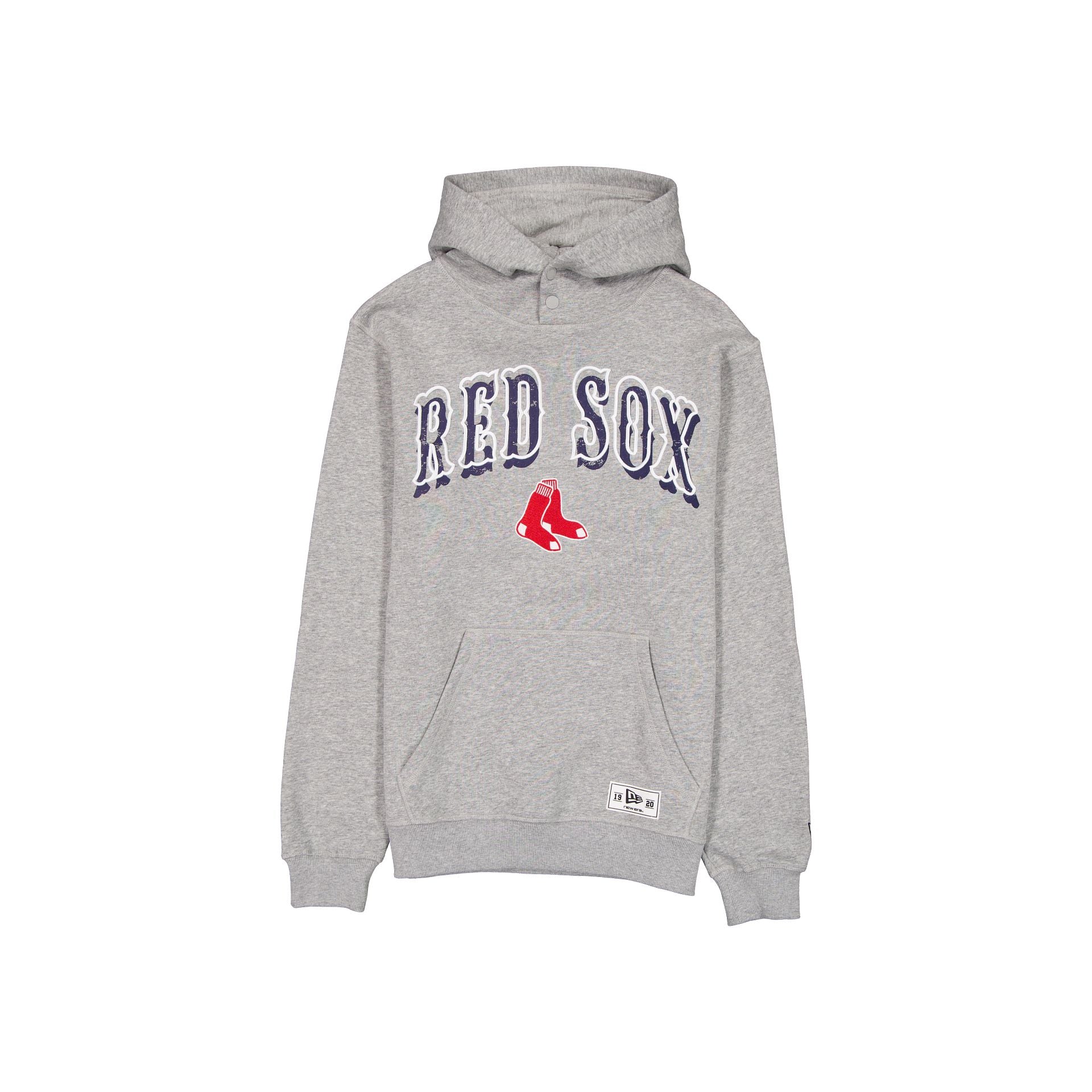 Boston Red Sox Heather Gray Varsity Hoodie