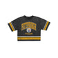 Pittsburgh Steelers Women's Vintage Stripe Cropped T-Shirt
