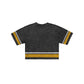 Pittsburgh Steelers Women's Vintage Stripe Cropped T-Shirt