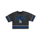 Los Angeles Dodgers Women's Vintage Stripe Cropped T-Shirt