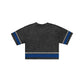 Los Angeles Dodgers Women's Vintage Stripe Cropped T-Shirt