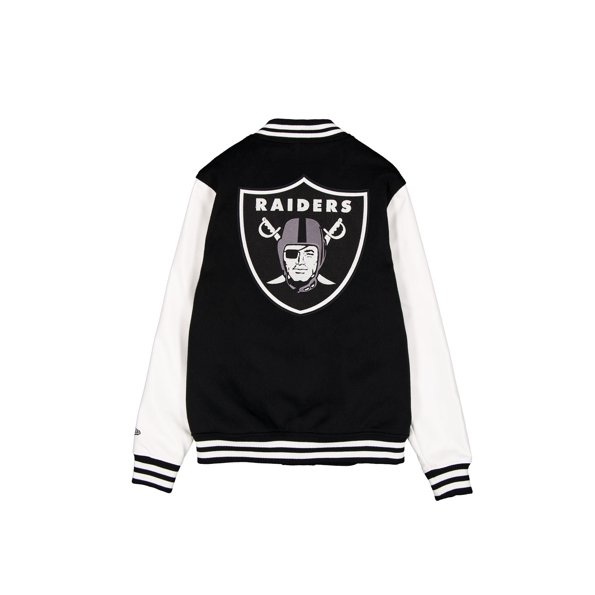 Las Vegas Raiders Black & White Varsity Jacket