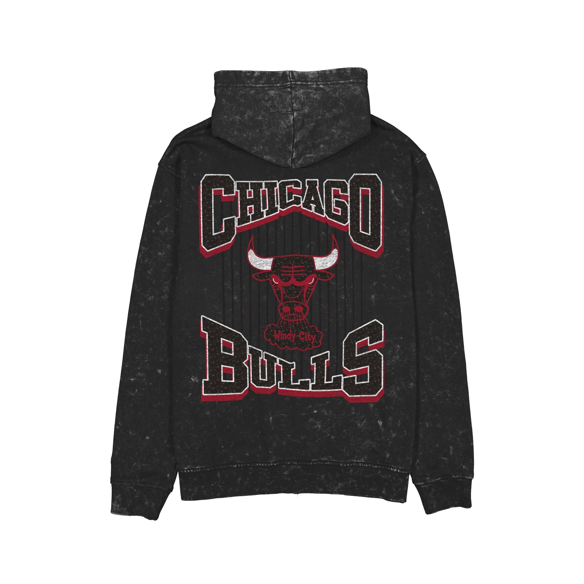 Chicago Bulls Washed Graphic Full-Zip Hoodie