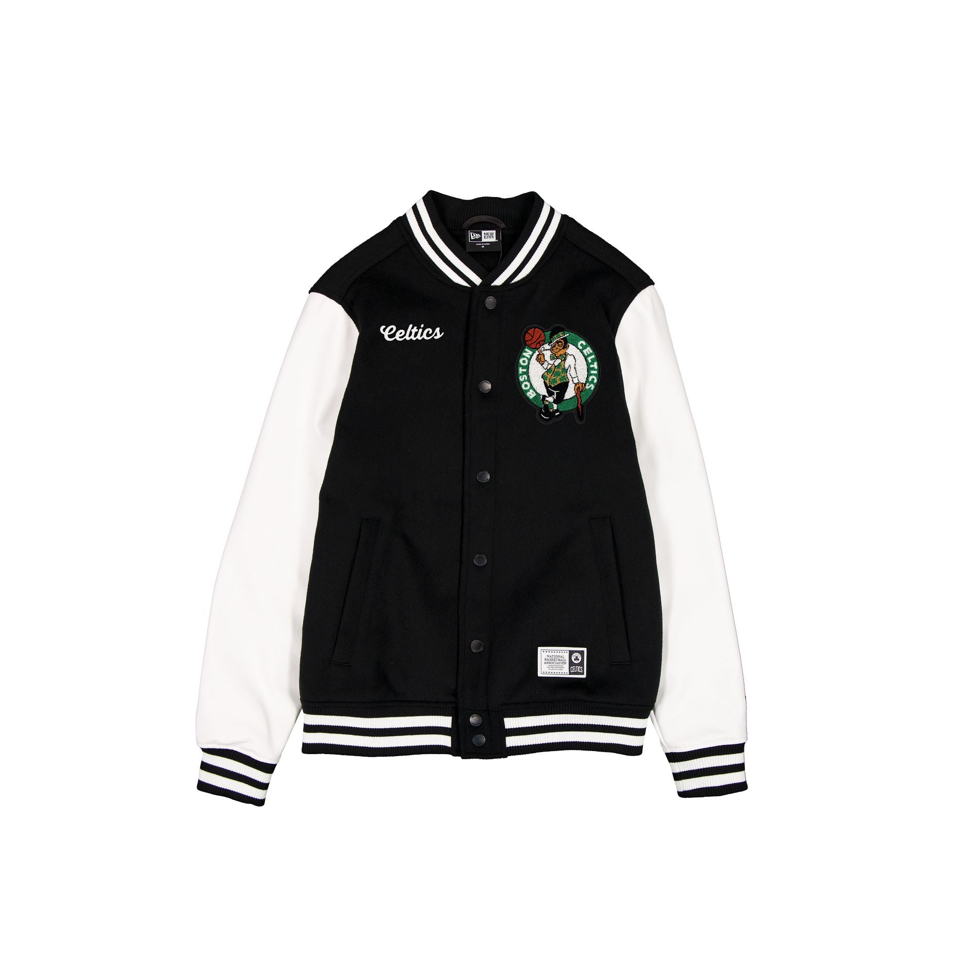 Boston Celtics Black & White Varsity Jacket