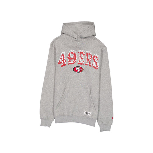 San Francisco 49ers Heather Gray Varsity Hoodie