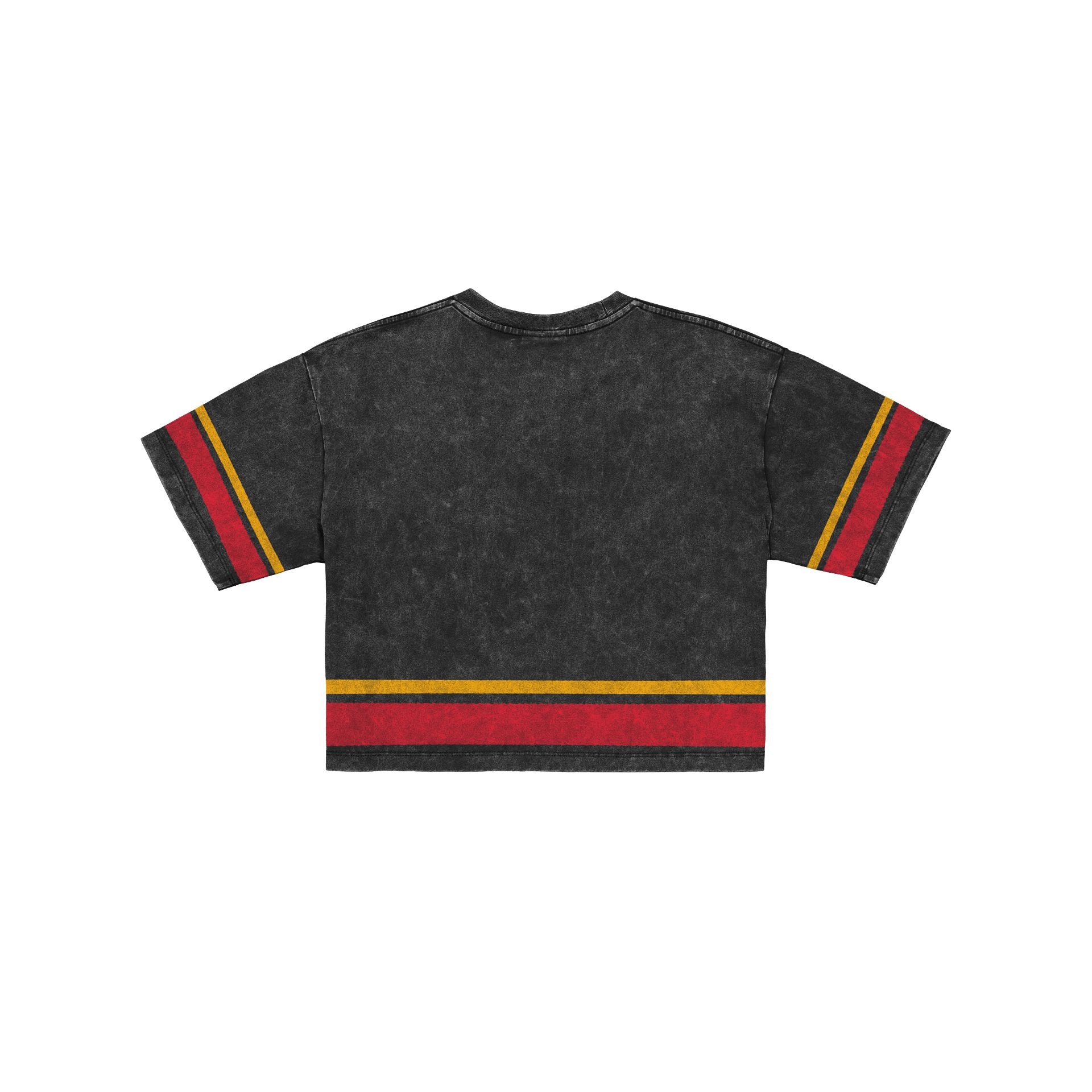 Kansas City Chiefs Women's Vintage Stripe Cropped T-Shirt