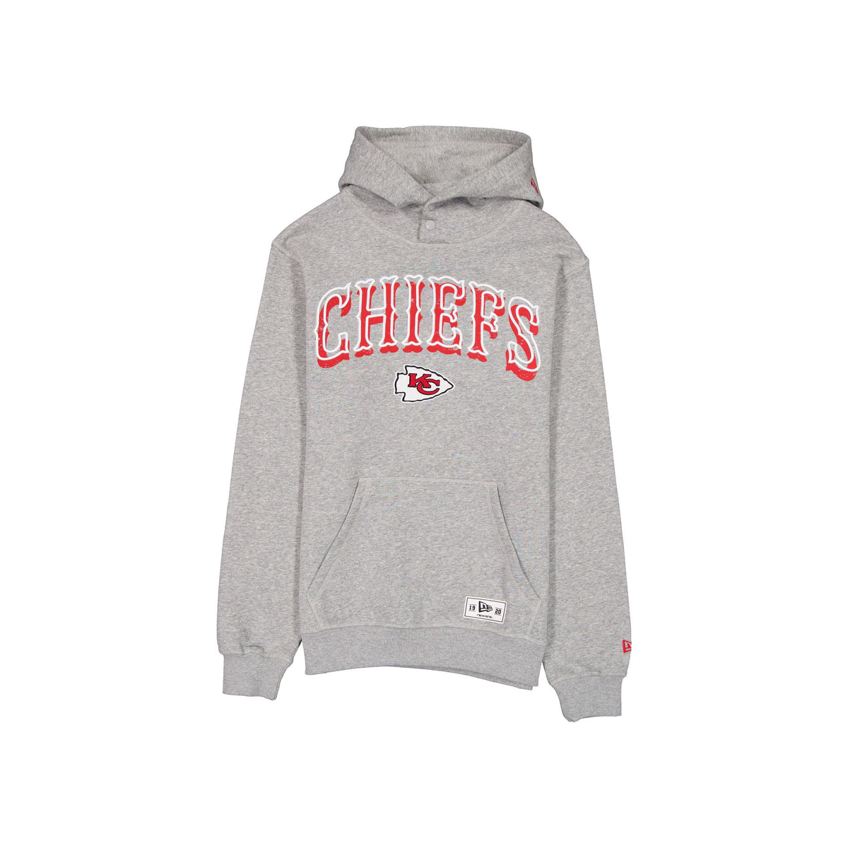 Kansas City Chiefs Heather Gray Varsity Hoodie