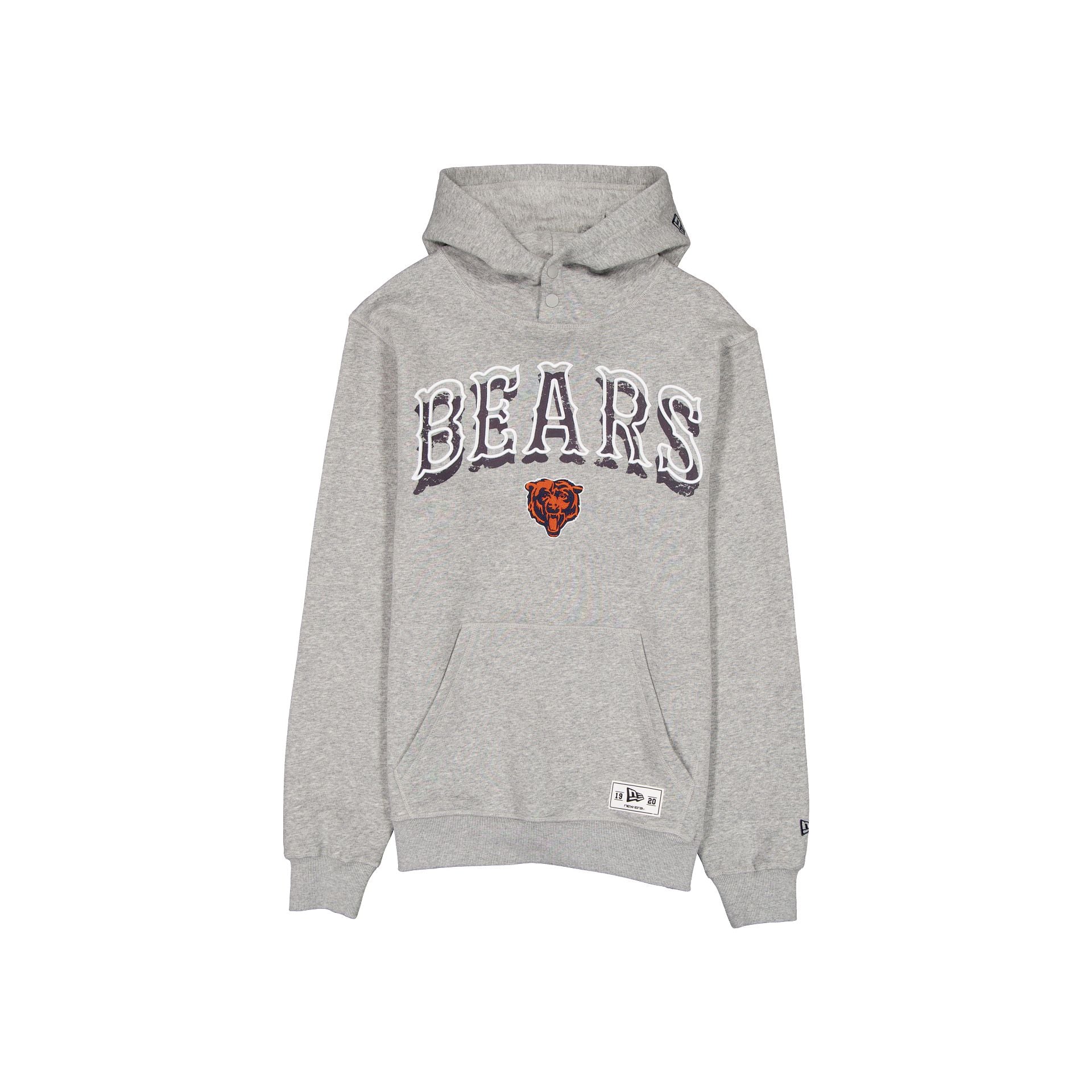 Chicago Bears Heather Gray Varsity Hoodie