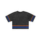New York Knicks Women's Vintage Stripe Cropped T-Shirt