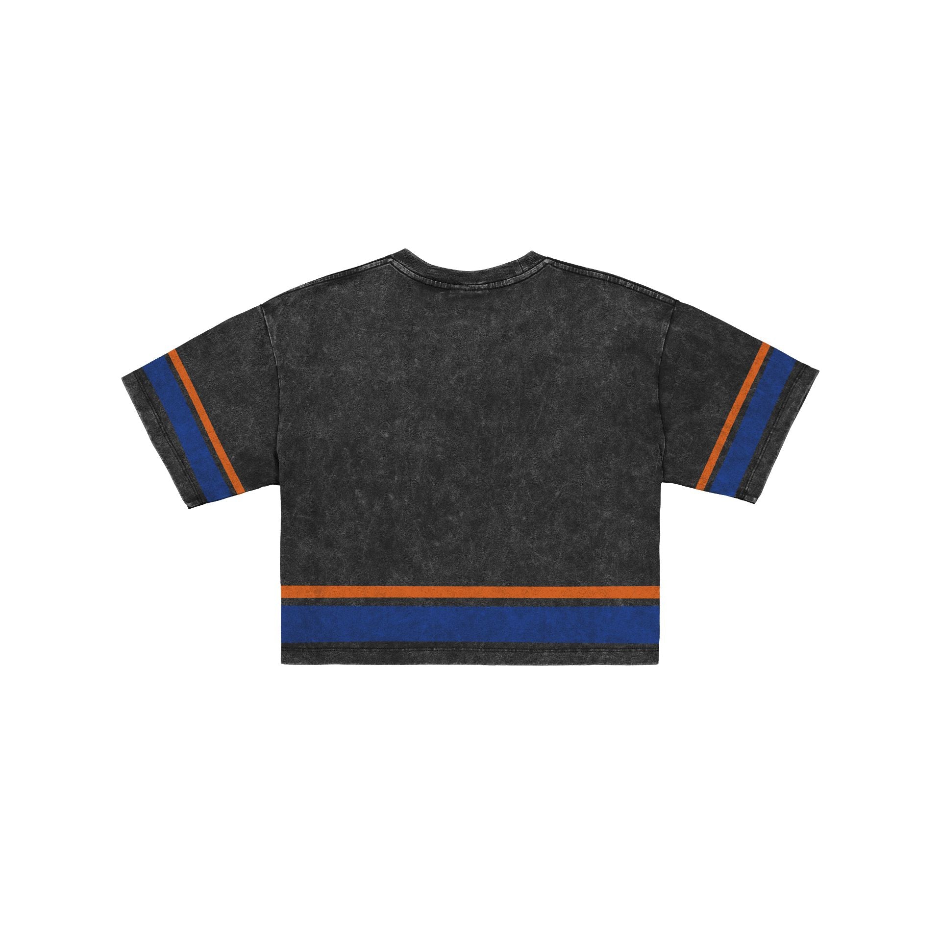 New York Knicks Women's Vintage Stripe Cropped T-Shirt