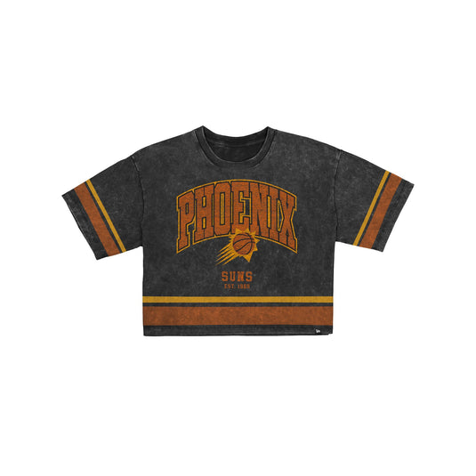 Phoenix Suns Women's Vintage Stripe Cropped T-Shirt