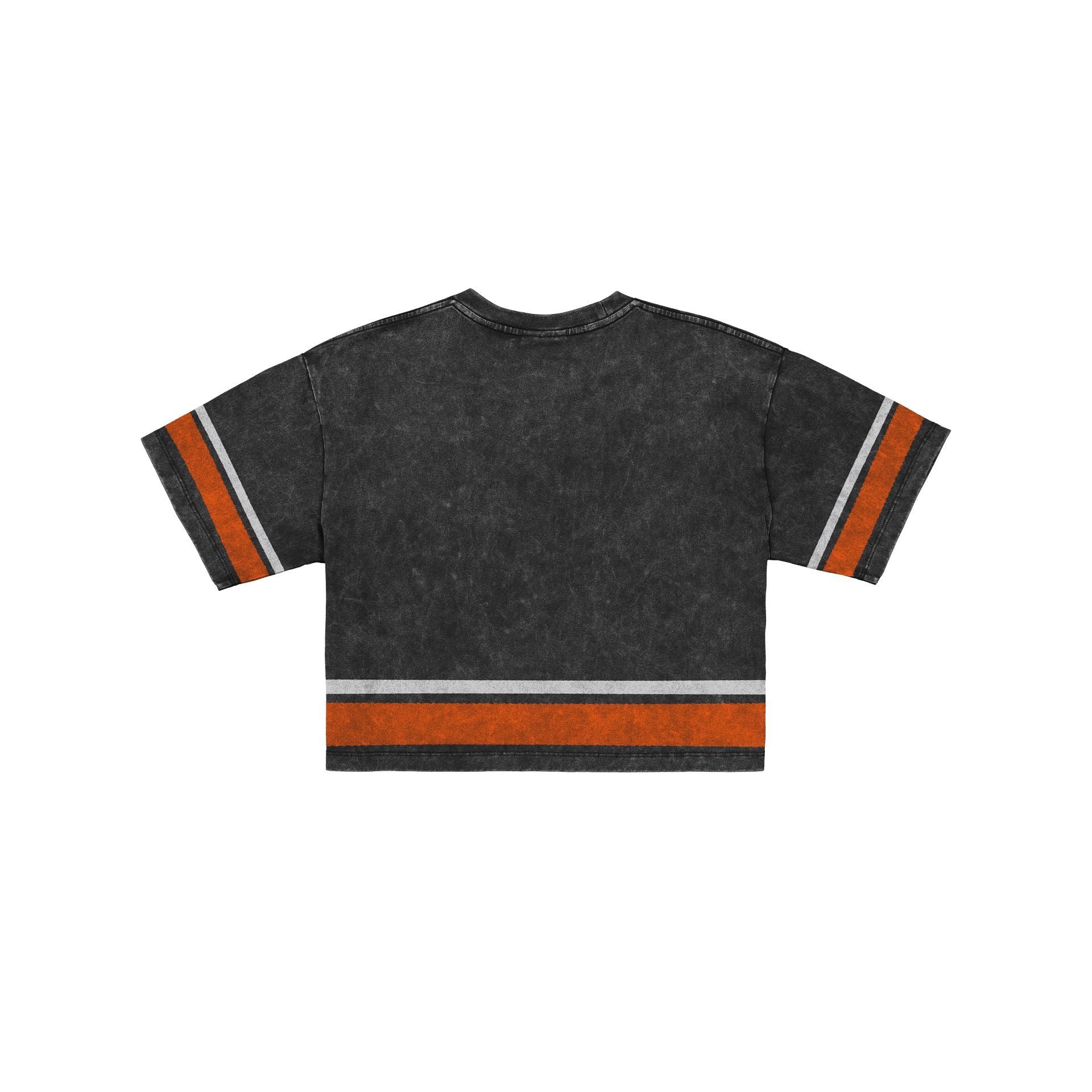 Chicago Bears Women's Vintage Stripe Cropped T-Shirt