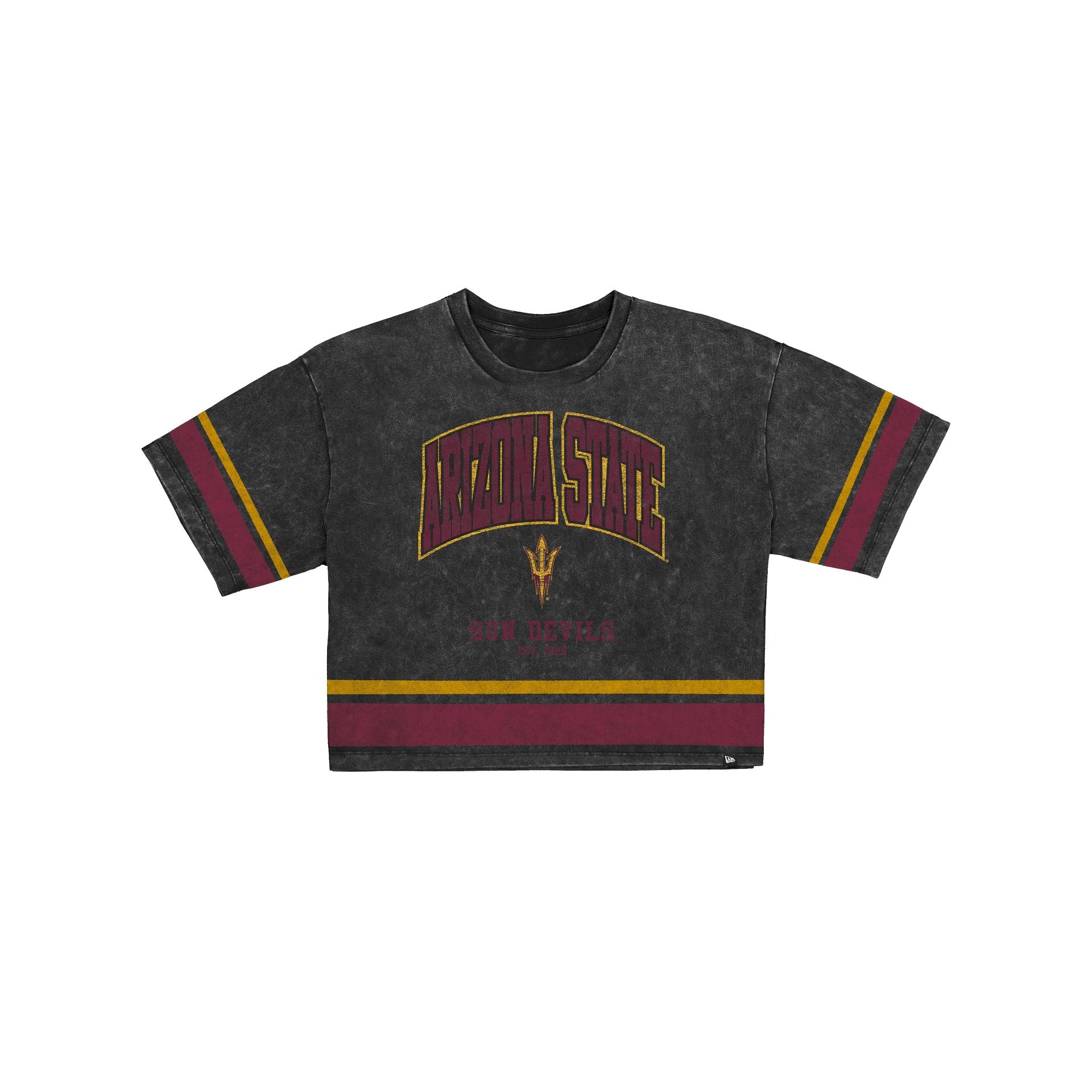 Arizona State Sun Devils Women's Vintage Stripe Cropped T-Shirt